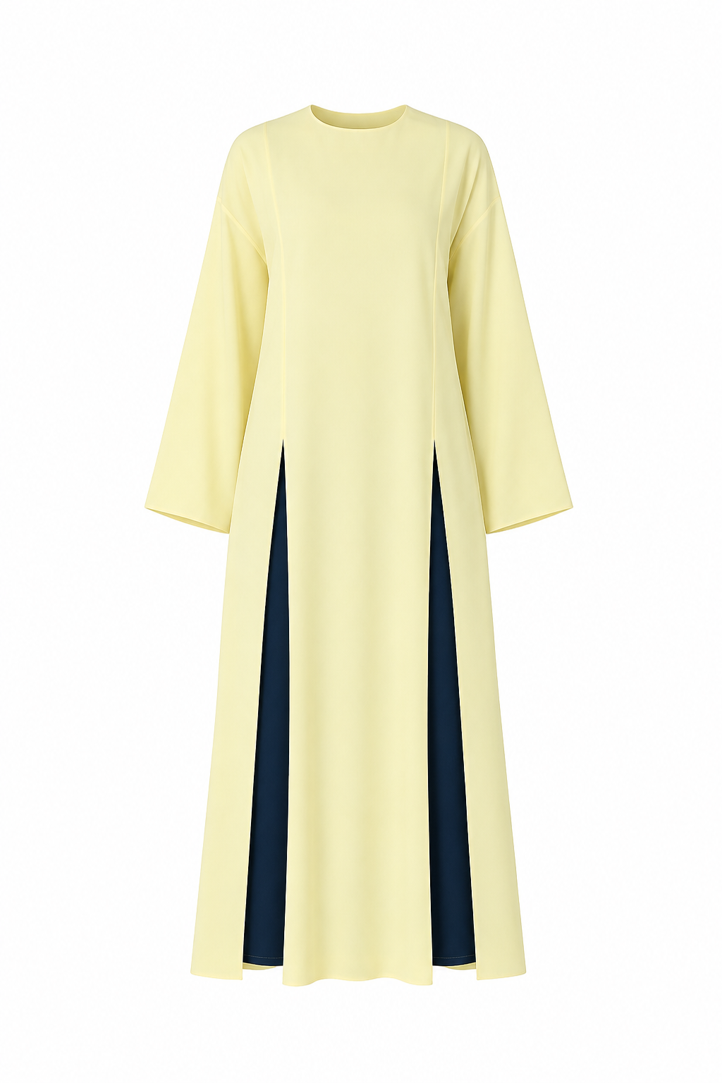 Lily yırtmaç detay tunik tereyağ sarısı(butter yellow)