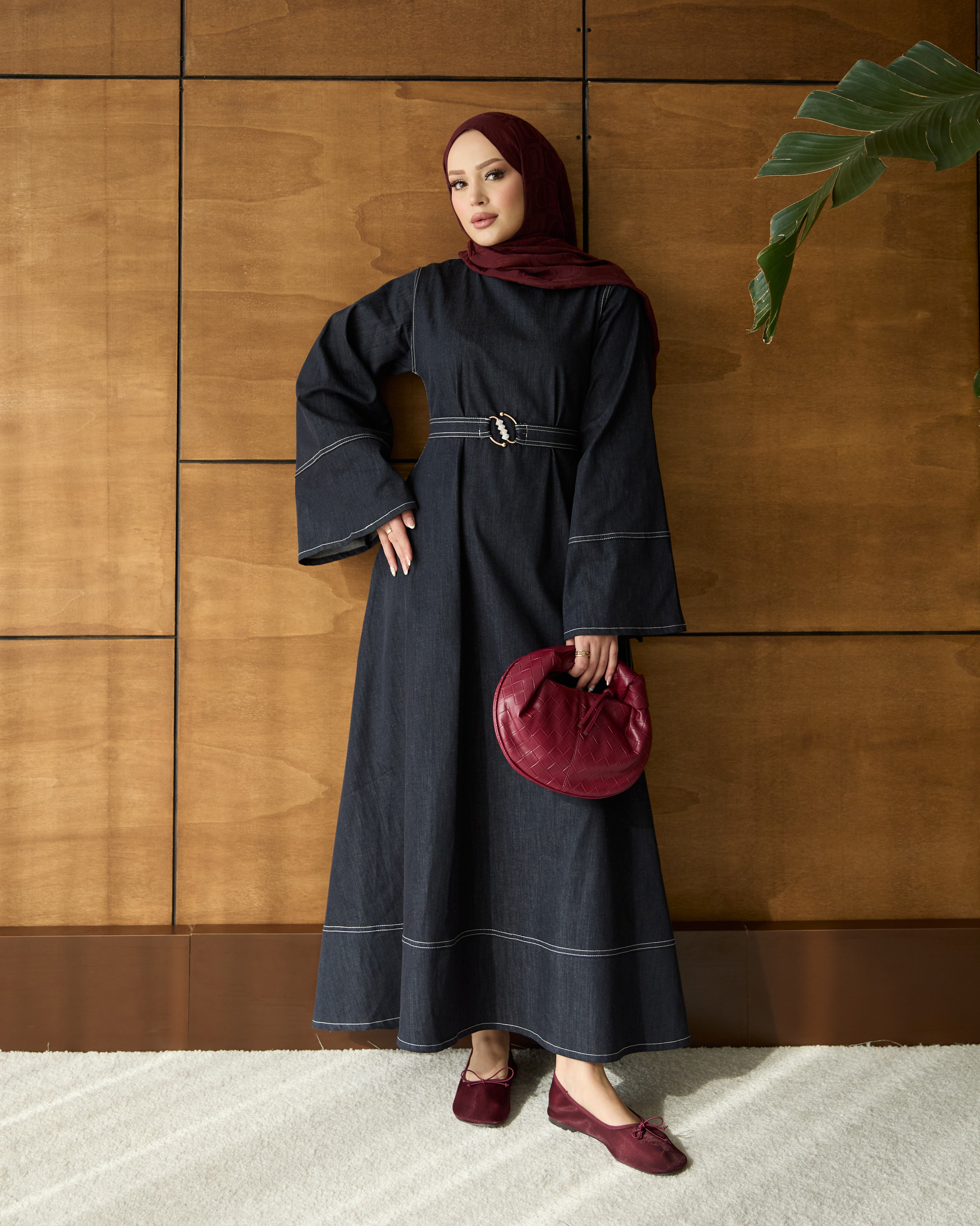 Elena Denim Elbise lacivert