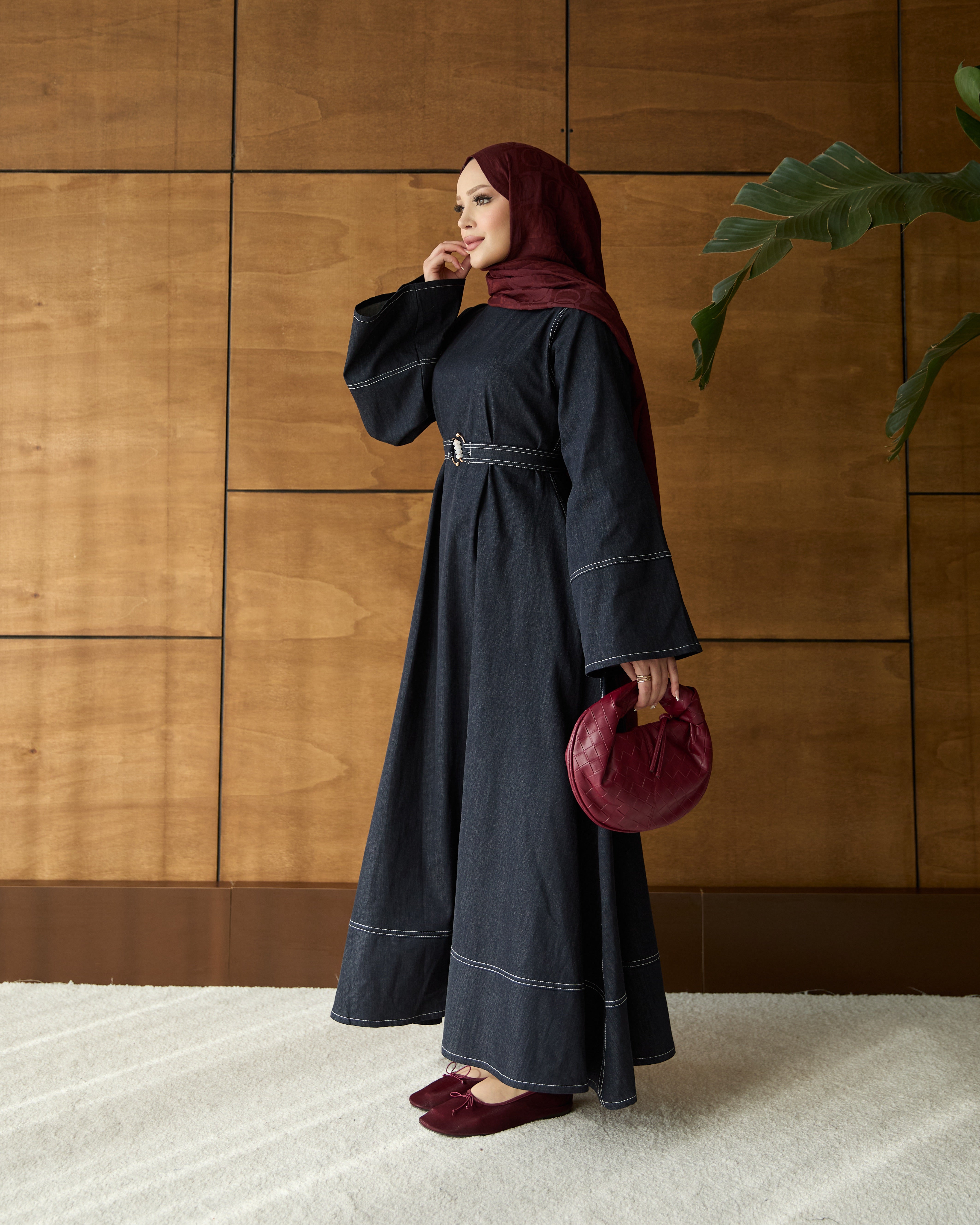 Elena Denim Elbise lacivert
