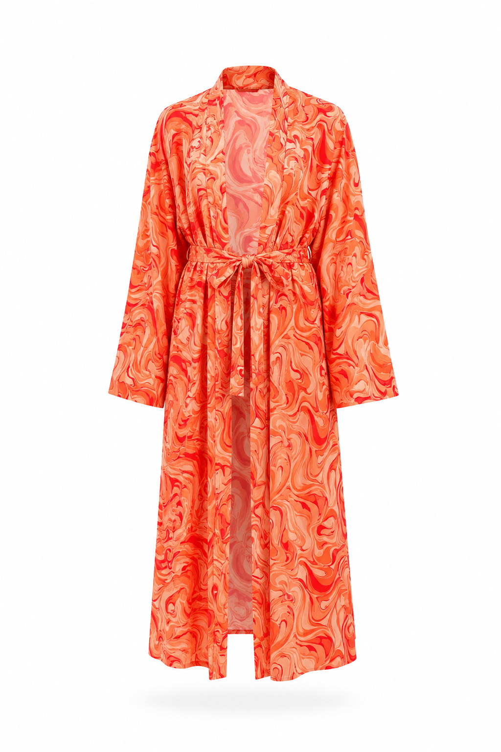 Etnica  Tek Kaftan Kimono Pareo turuncu