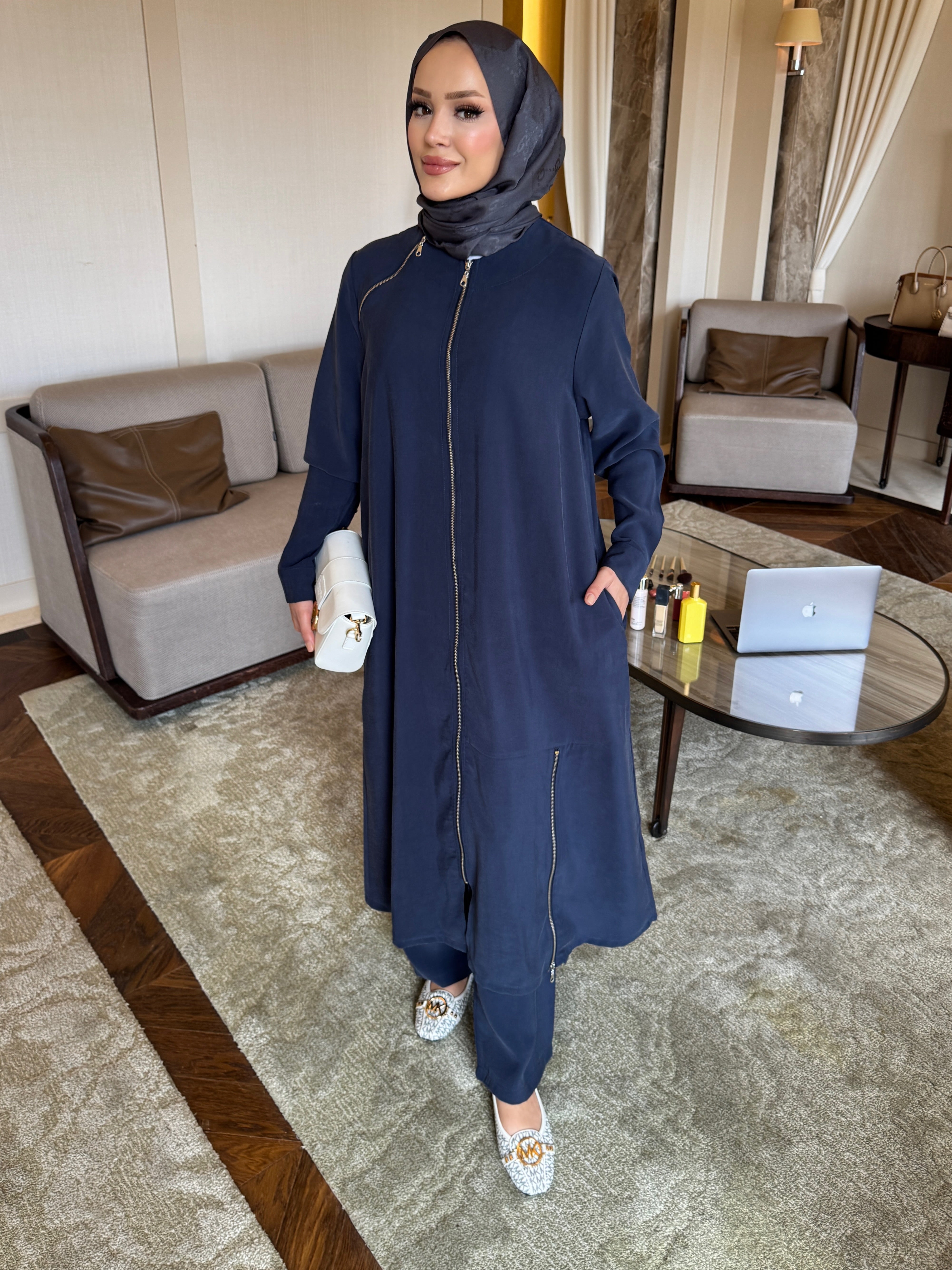 Tensora tunik & pantolon takım lacivert