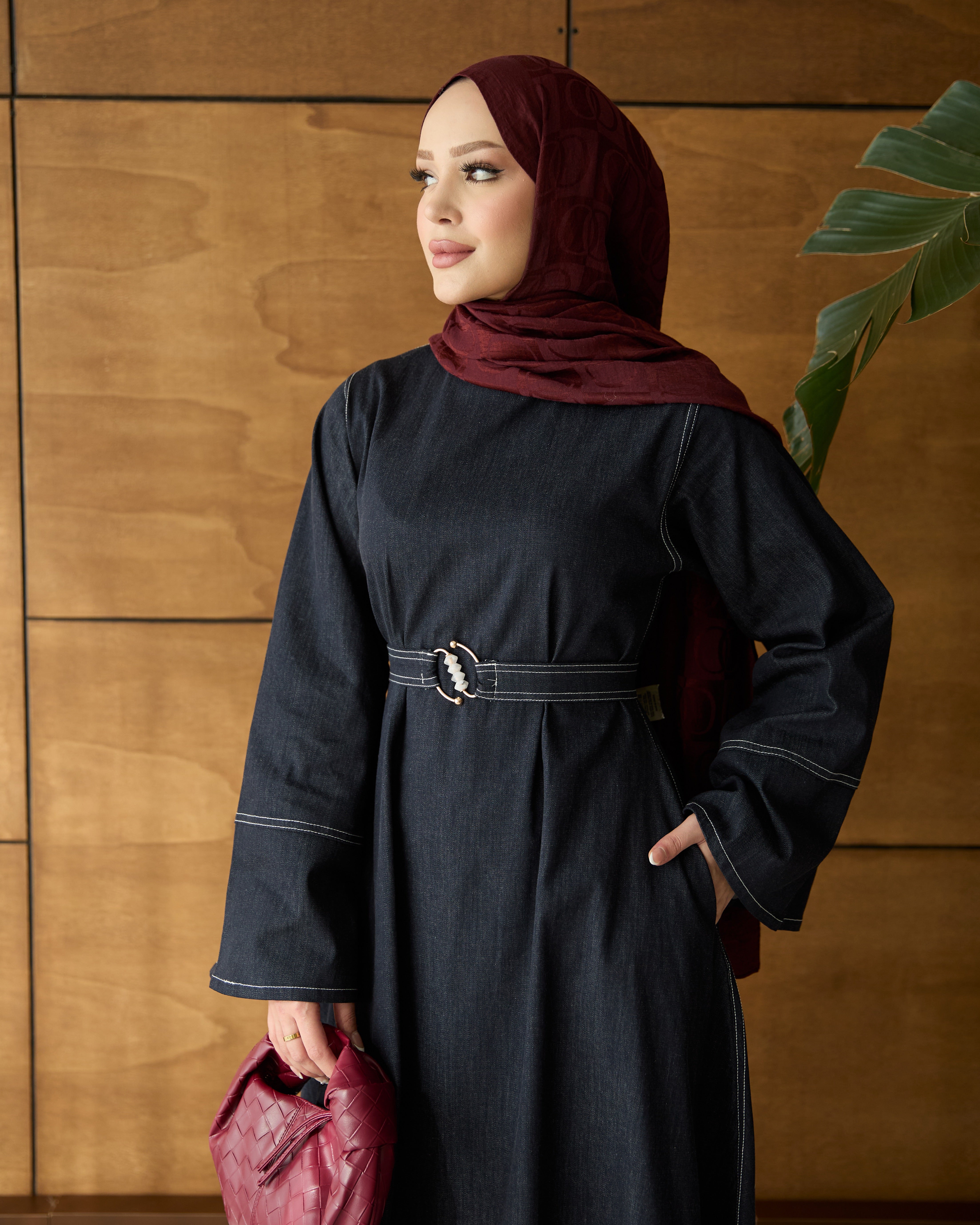 Elena Denim Elbise lacivert