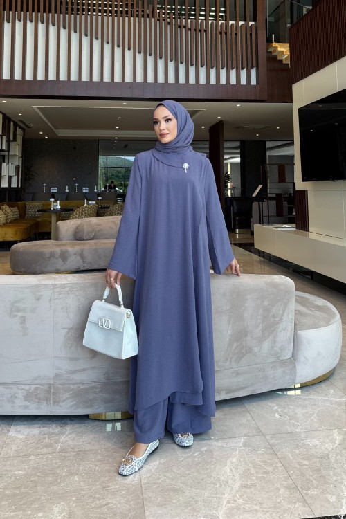 Nida İkili Takım Gri