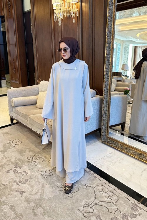 Nida İkili Takım Taş Rengi