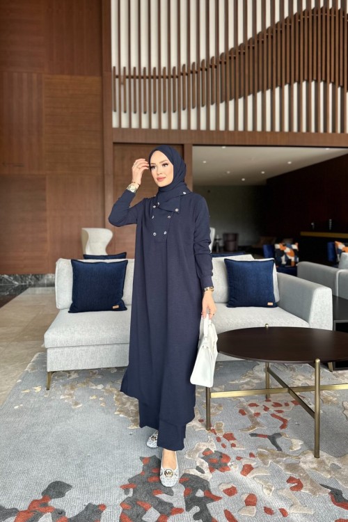 Arin Tek Renk Lacivert