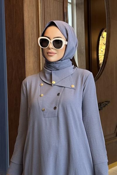 Aerobin Krep Şal Gri