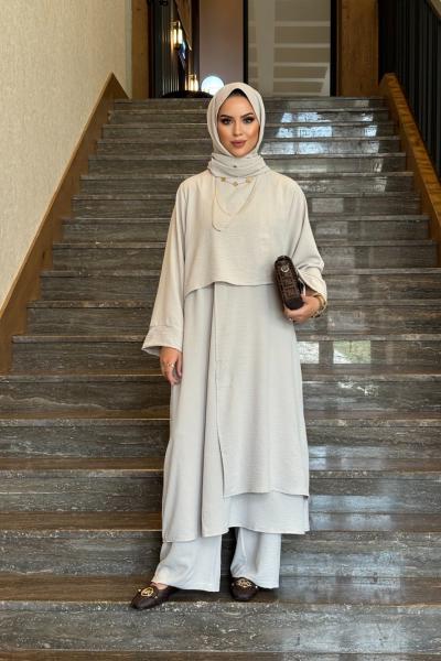 Mona ikili takım taş rengi