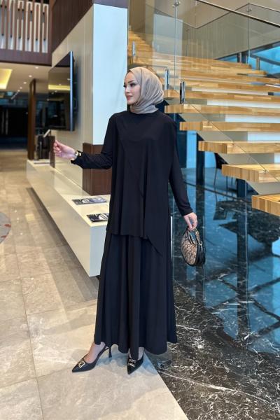 Asya ikili takım siyah