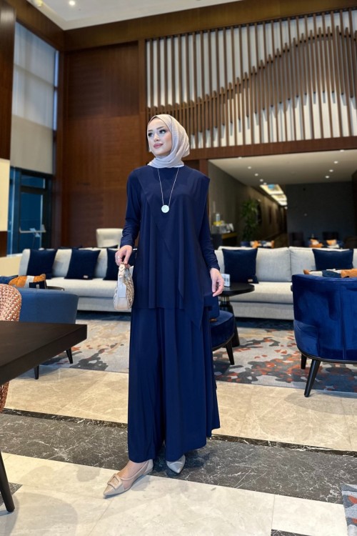 Asya ikili takım lacivert