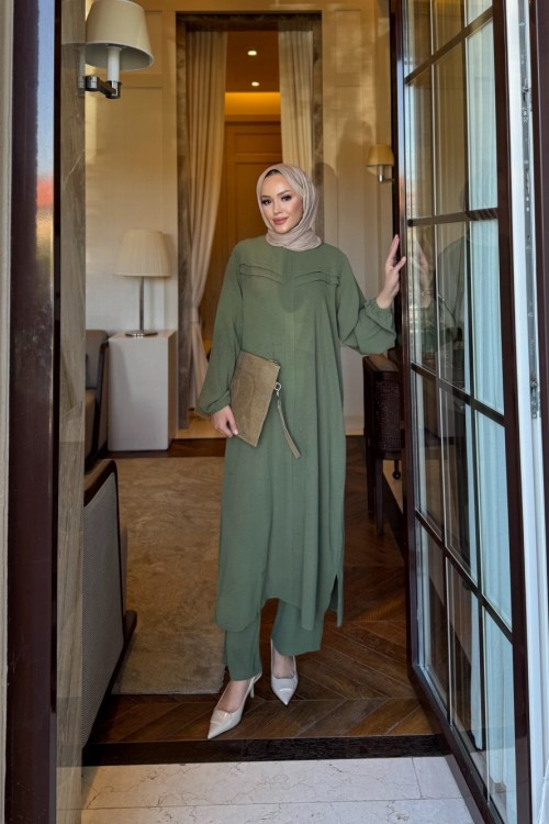 Alya ikili takım haki yeşil