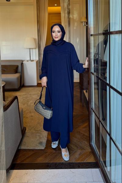 Alya ikili takım lacivert