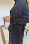 Diva trençkot - pantolon takım siyah