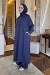 Diva trençkot - pantolon takım lacivert