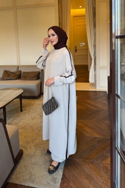 Biyeli ikili takım krem