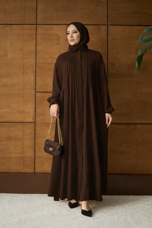 Ravza umre seti kahve ( şal - elbise - içlik )