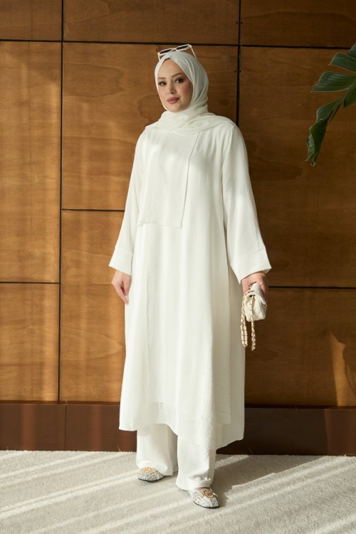 Mona ikili takım beyaz