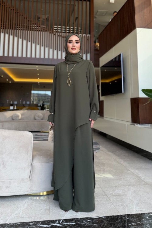 Aura İkili Takım Koyu Yeşil