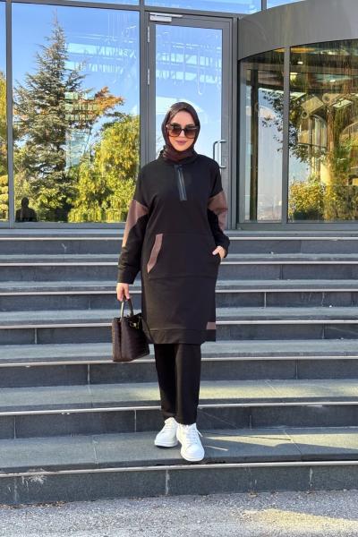 Duru Garni Detay Tunik / Pantolon Takım