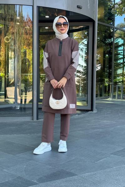 Duru Garni Detay Tunik / Pantolon Takım