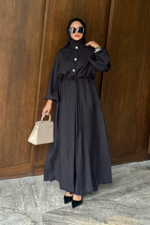 Kristal Düğme Detay İkili Takım