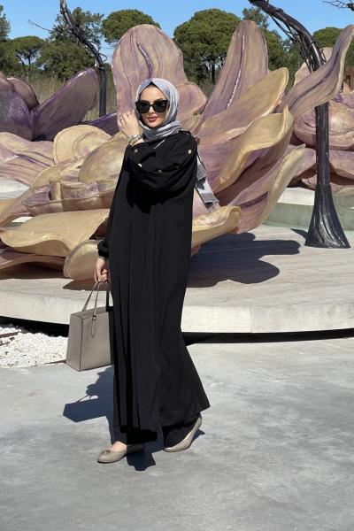 Gizya Düğme Detay İkili Takım