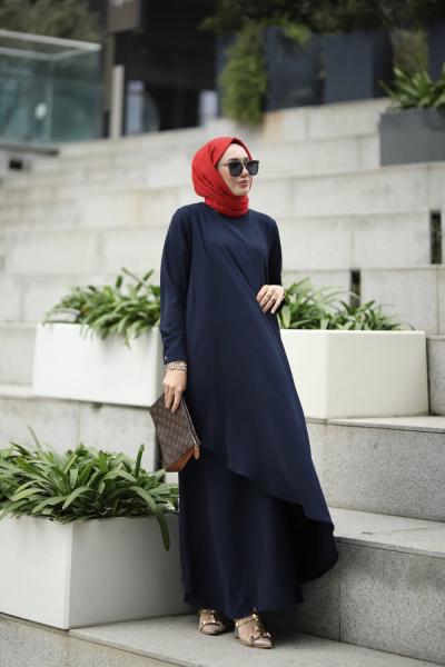 Paris Asimetrik Kesim Elbise