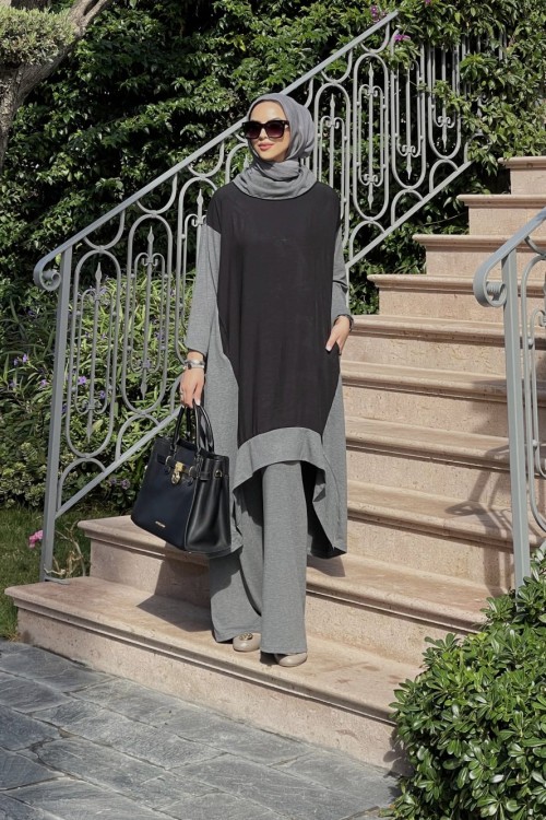 Luna Tasarım İkili Takım Gri