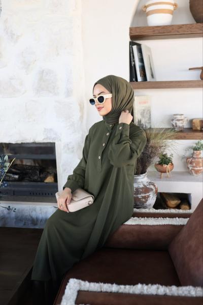 Zeyna Düğme Detay İkili Takım