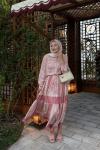 Hena etek - gömlek takım pembe