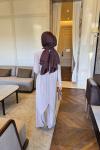 Luar drape detay takım vizon